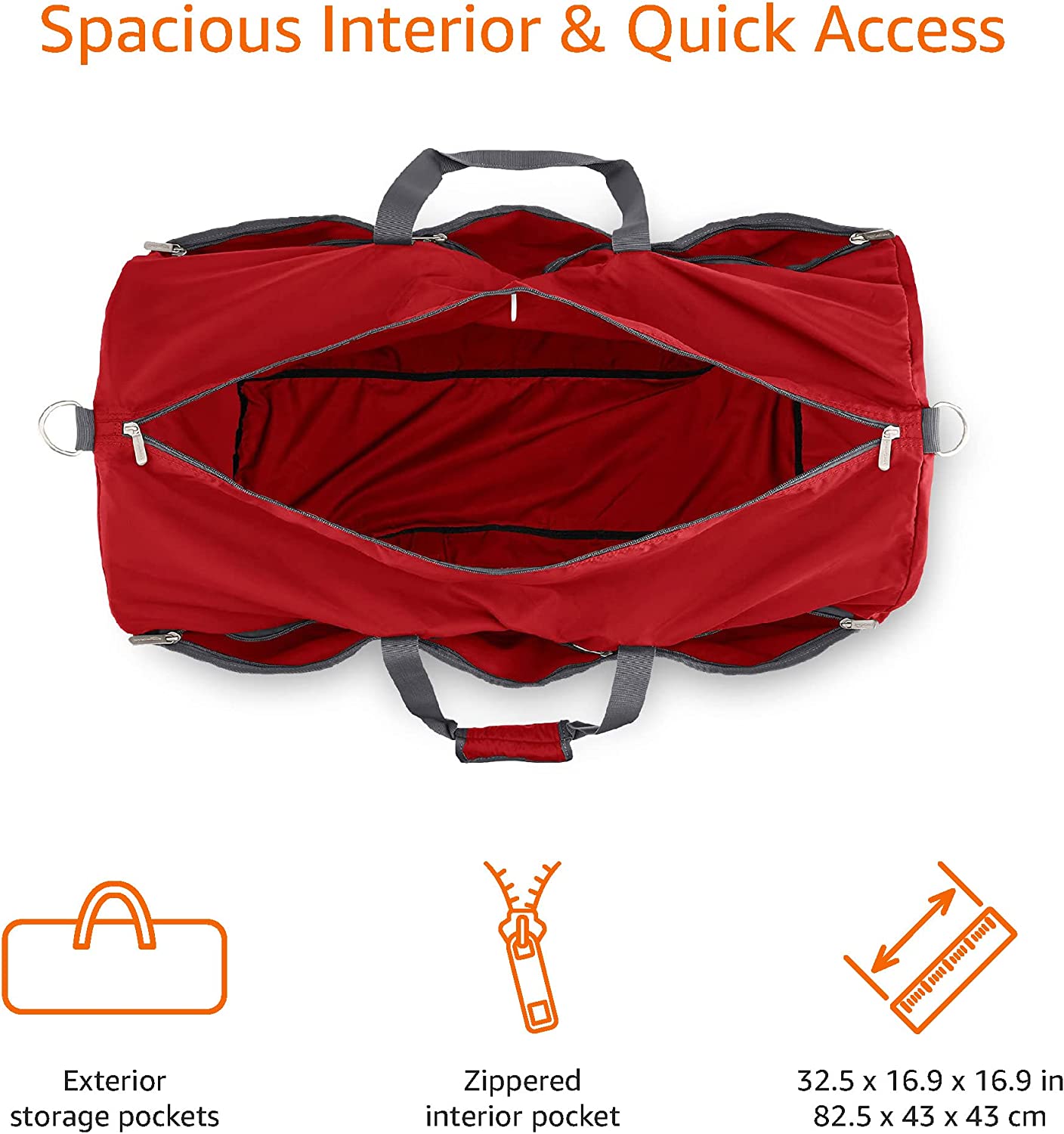 Argos Basics Large Nylon Duffel Bag - Image 5